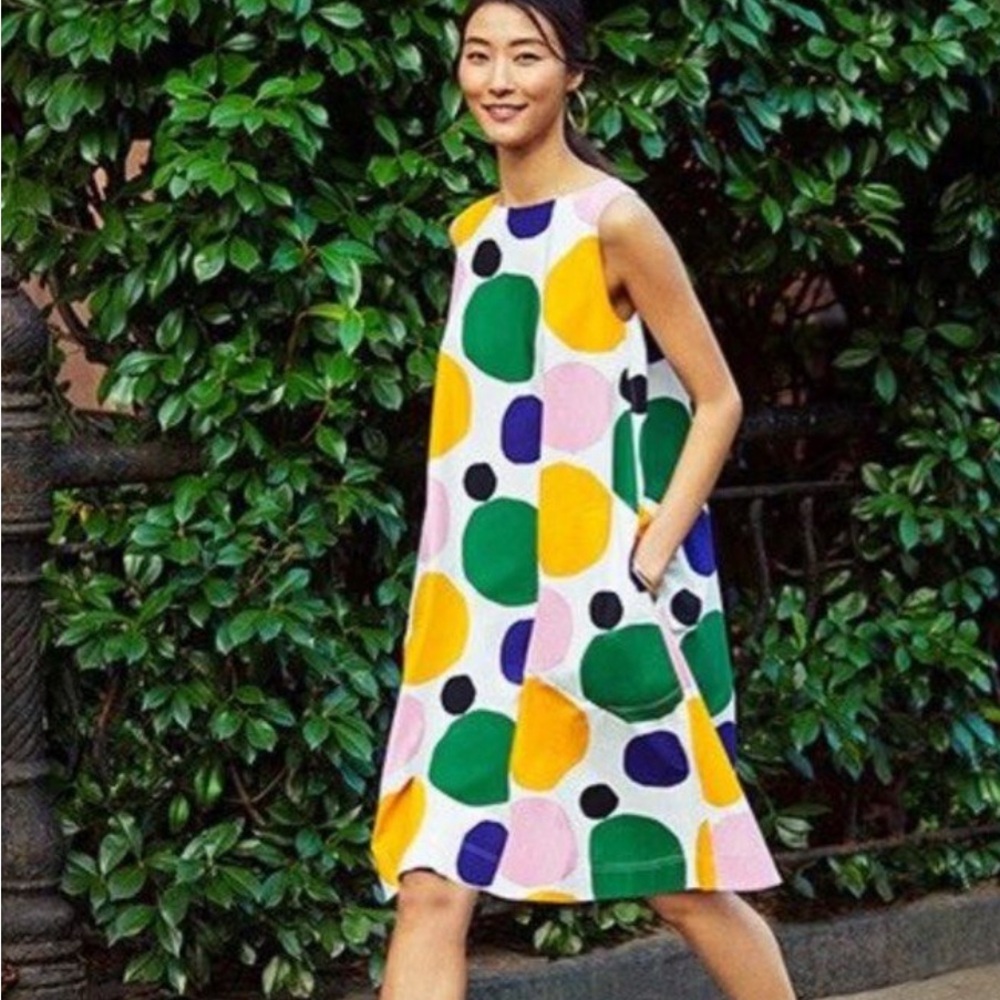 Marimekko Multicolor Abstract Midi Dress